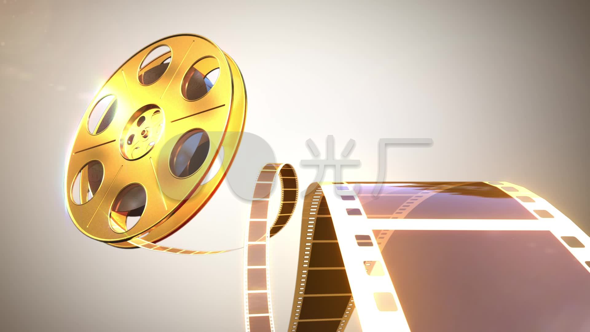 金色电影胶卷背景视频_1920X1080_高清视频素材下载(编号:2715525)_影视包装